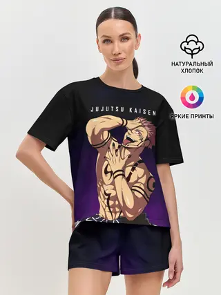 Женская пижама с шортами / Сукуна Магическая битва