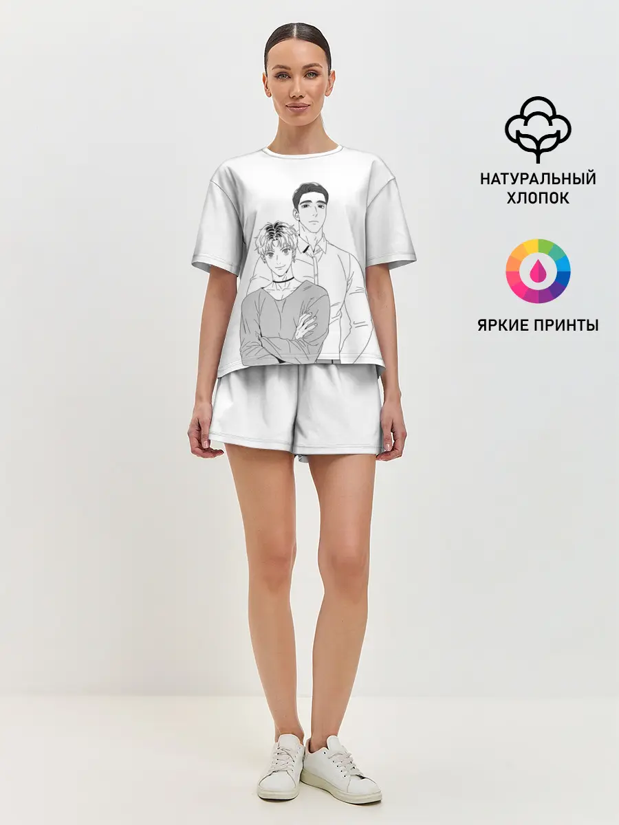 Женская пижама с шортами / Bj MD и Чан У