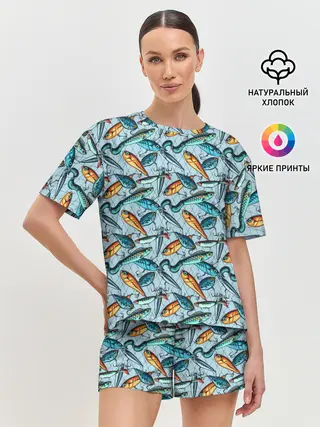 Женская пижама с шортами / Воблеры