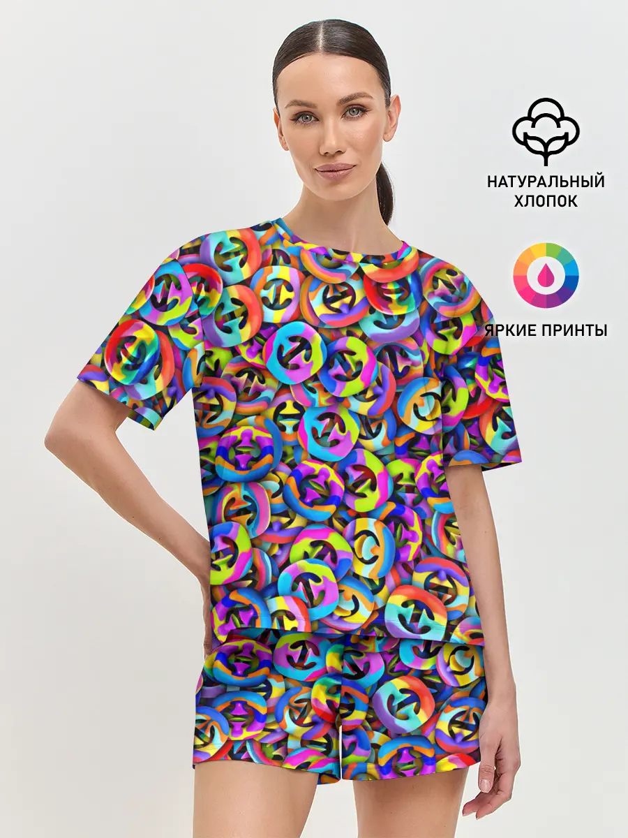 Женская пижама с шортами / Снаперсы