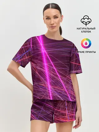 Женская пижама с шортами / ЛАЗЕРЫ | LASERS