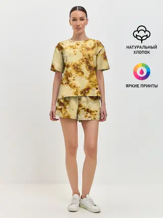 Женская пижама с шортами / Жареный блин