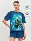 Женская пижама с шортами / Тандзиро Камадо с мечом