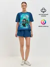 Женская пижама с шортами / Тандзиро Камадо с мечом