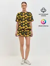 Женская пижама с шортами / Психоделические смайлы