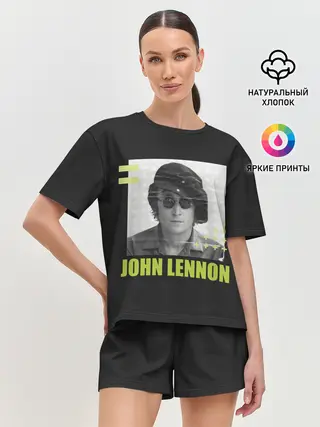 Женская пижама с шортами / Стильный Ленон