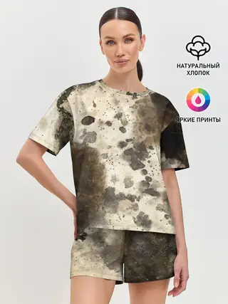 Женская пижама с шортами / Пятьдесят оттенков серого