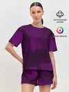 Женская пижама с шортами / Рисованные линии