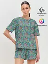 Женская пижама с шортами / Стиль Турецких Огурцов