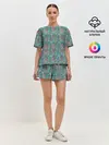 Женская пижама с шортами / Стиль Турецких Огурцов