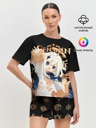 Женская пижама с шортами / Паймон / Genshin Impact