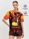 Женская пижама с шортами / Колдунья со смычком