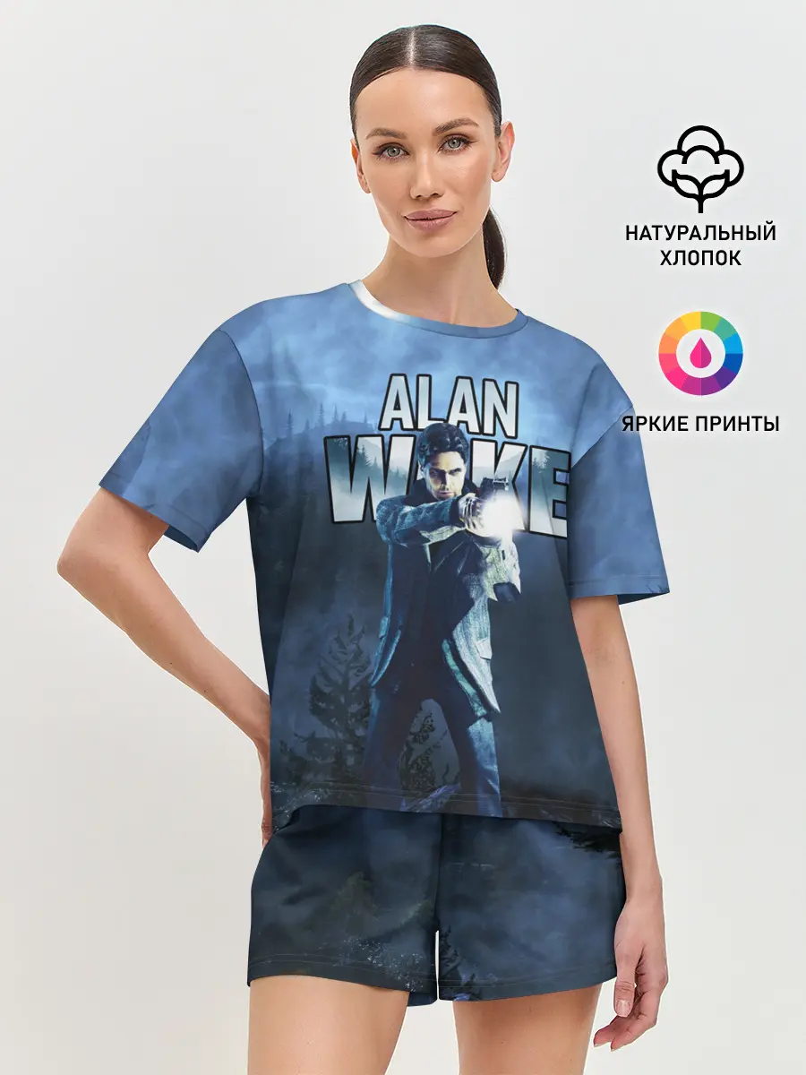 Женская пижама с шортами / Alan Wake / Алан Уэйк