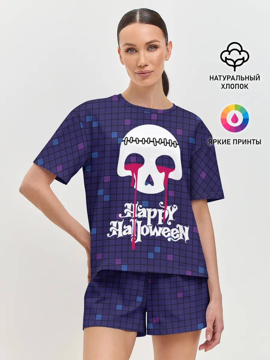 Женская пижама с шортами / Кровавые слёзы зомби