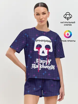 Женская пижама с шортами / Кровавые слёзы зомби