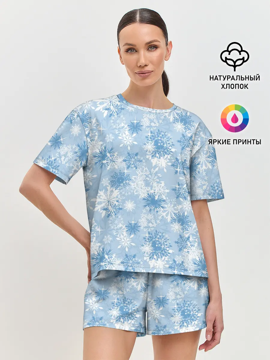 Женская пижама с шортами / Морозец
