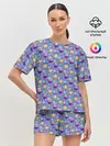Женская пижама с шортами / Новогодние Ёлочные Украшения