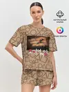 Женская пижама с шортами / Постер / Игра в кальмара