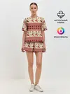 Женская пижама с шортами / Новогодние Олени!