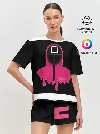Женская пижама с шортами / Игра в кальмара - Squid game