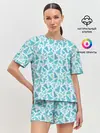 Женская пижама с шортами / Новый Год