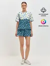 Женская пижама с шортами / Падают Снежинки
