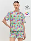 Женская пижама с шортами / Новогодние Игрушки и Подарки