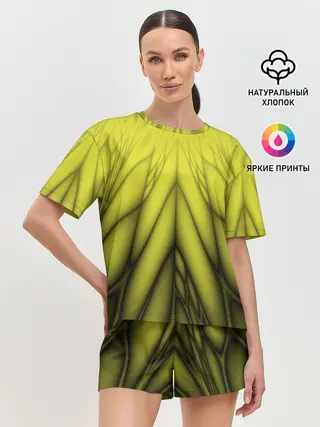 Женская пижама с шортами / Абстракция 535