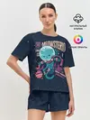 Женская пижама с шортами / mysterio cat 3d