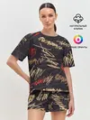 Женская пижама с шортами / Golden graffiti