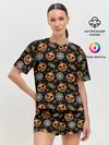 Женская пижама с шортами / Patern Halloween 26