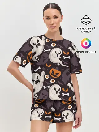 Женская пижама с шортами / Мрачный праздник