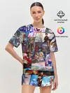 Женская пижама с шортами / Геншин импакт, персонажи
