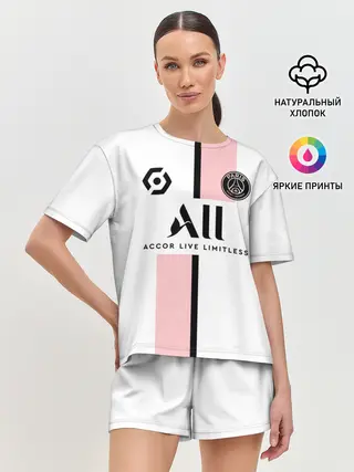 Женская пижама с шортами / Неймар ПСЖ гостевая форма 2021/2022