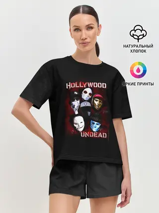 Женская пижама с шортами / Hollywood Undead | Голливудская нежить