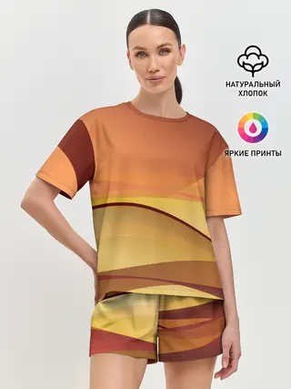 Женская пижама с шортами / Пустыня Арракис Дюна