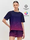 Женская пижама с шортами / Gradient background