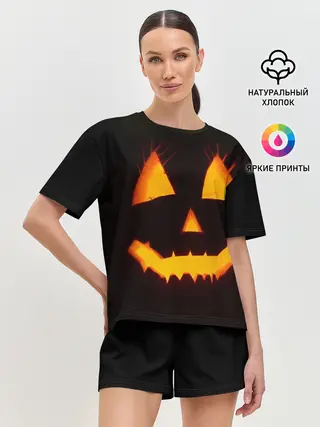 Женская пижама с шортами / helloween | pumpkin jack