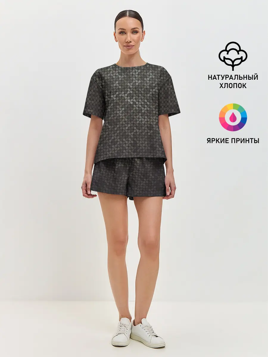 Женская пижама с шортами / Geometric textures