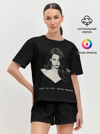 Женская пижама с шортами / Black beauty