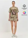 Женская пижама с шортами / Домиано Давид. Портрет на стене