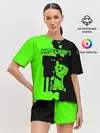 Женская пижама с шортами / Любовь Эндермена и Крипера Майнкрафт