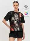 Женская пижама с шортами / Ведьма с красными глазами