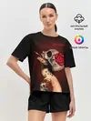 Женская пижама с шортами / Ведьма с красной розой