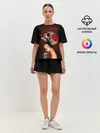 Женская пижама с шортами / Ведьма с красной розой