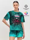 Женская пижама с шортами / СТРАЖА В МАСКАХ | ИГРА В КАЛЬМАРА