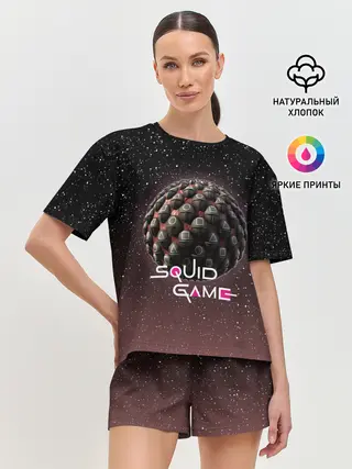 Женская пижама с шортами / ПЛАНЕТА ИГР | ИГРА В КАЛЬМАРА