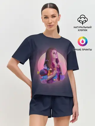 Женская пижама с шортами / Лана под водой