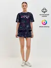 Женская пижама с шортами / ЛОГОТИП | ИГРА В КАЛЬМАРА