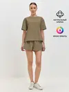 Женская пижама с шортами / Абстракция разноцветные зигзаги